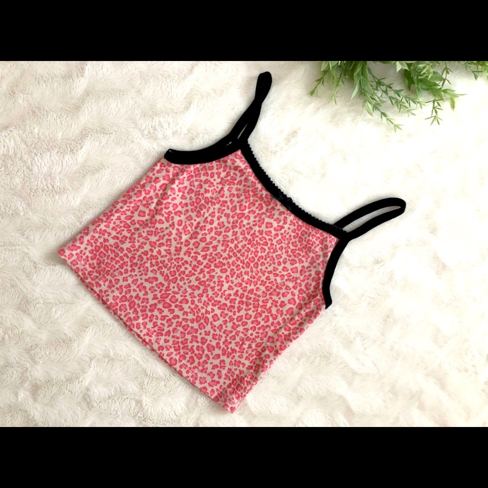 PINK BRANDY MELVILLE CROPPED TANK TOP